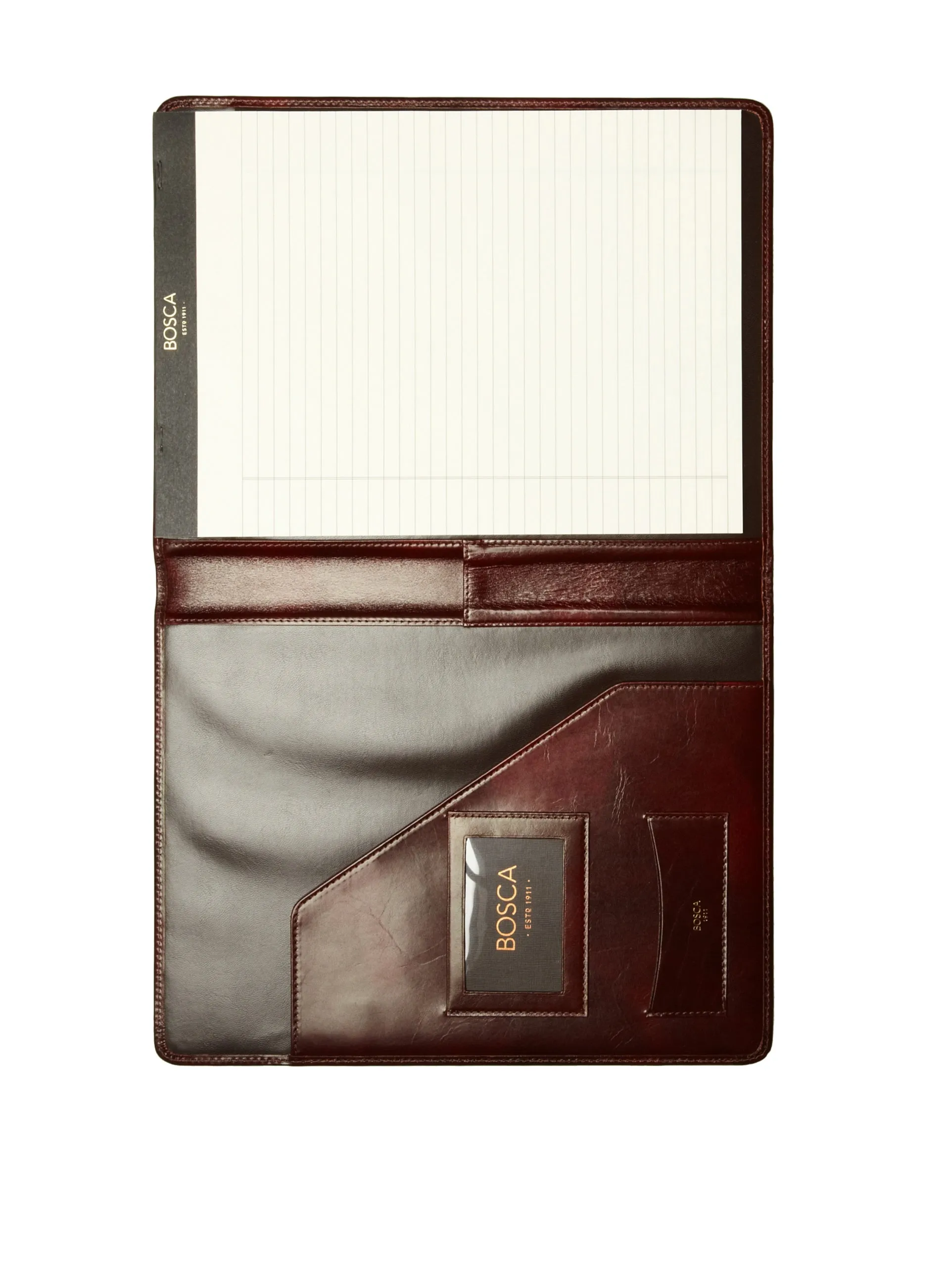 Bosca Old Leather 8.5 X 11 Pad Portfolio Bags Bosca