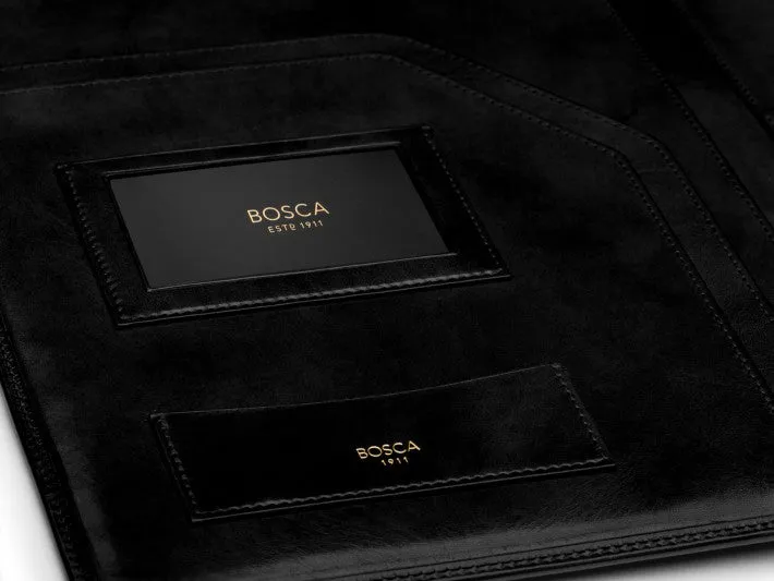Bosca Old Leather Classic All Leather Pad Cover 8.5 X 11 Bags Bosca