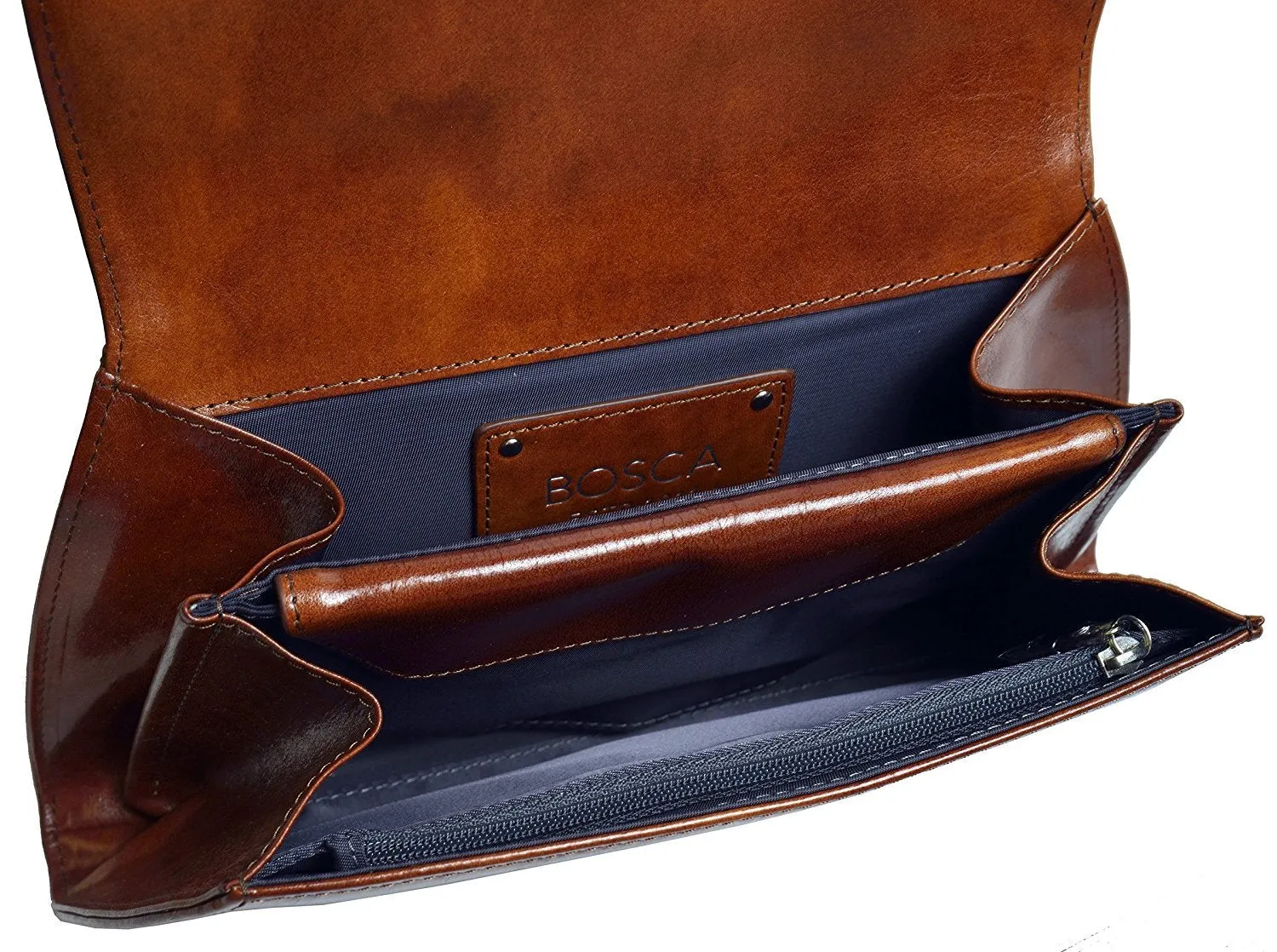Bosca Old Leather Clutch Bags Bosca