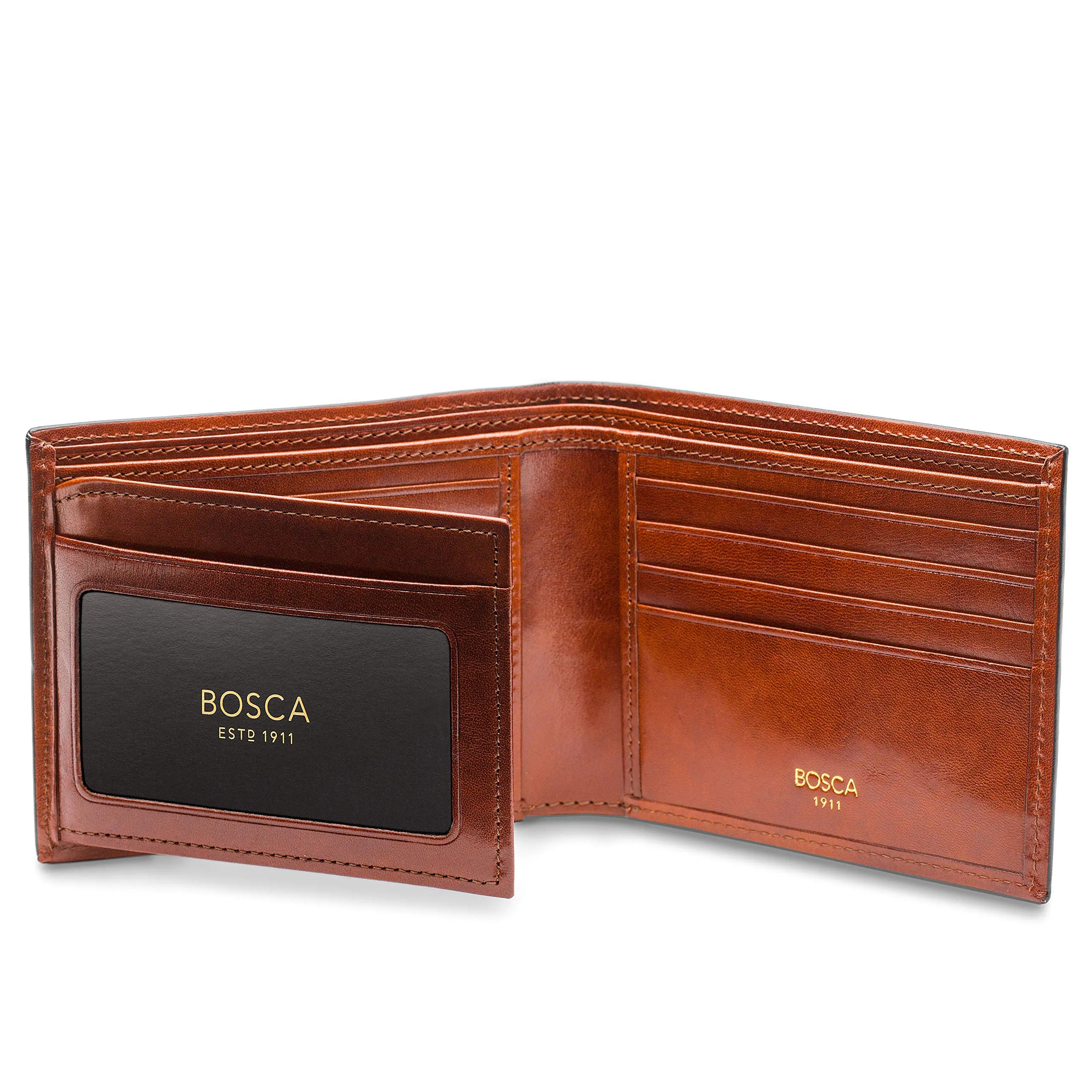 Bosca Old Leather Continental I.D. Wallet Bags Bosca