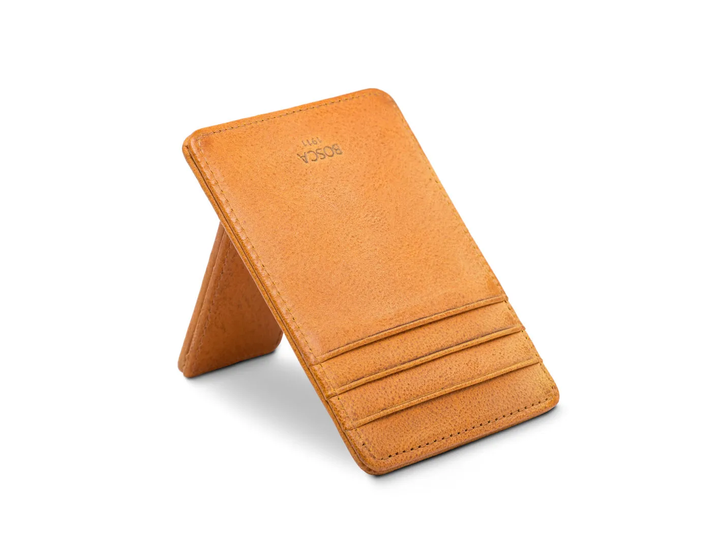Bosca Old Leather Deluxe Front Pocket Wallet Bags Bosca