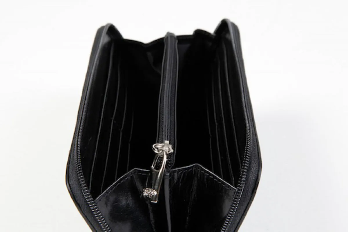 Bosca Old Leather Zip Around Wallet Bags Bosca