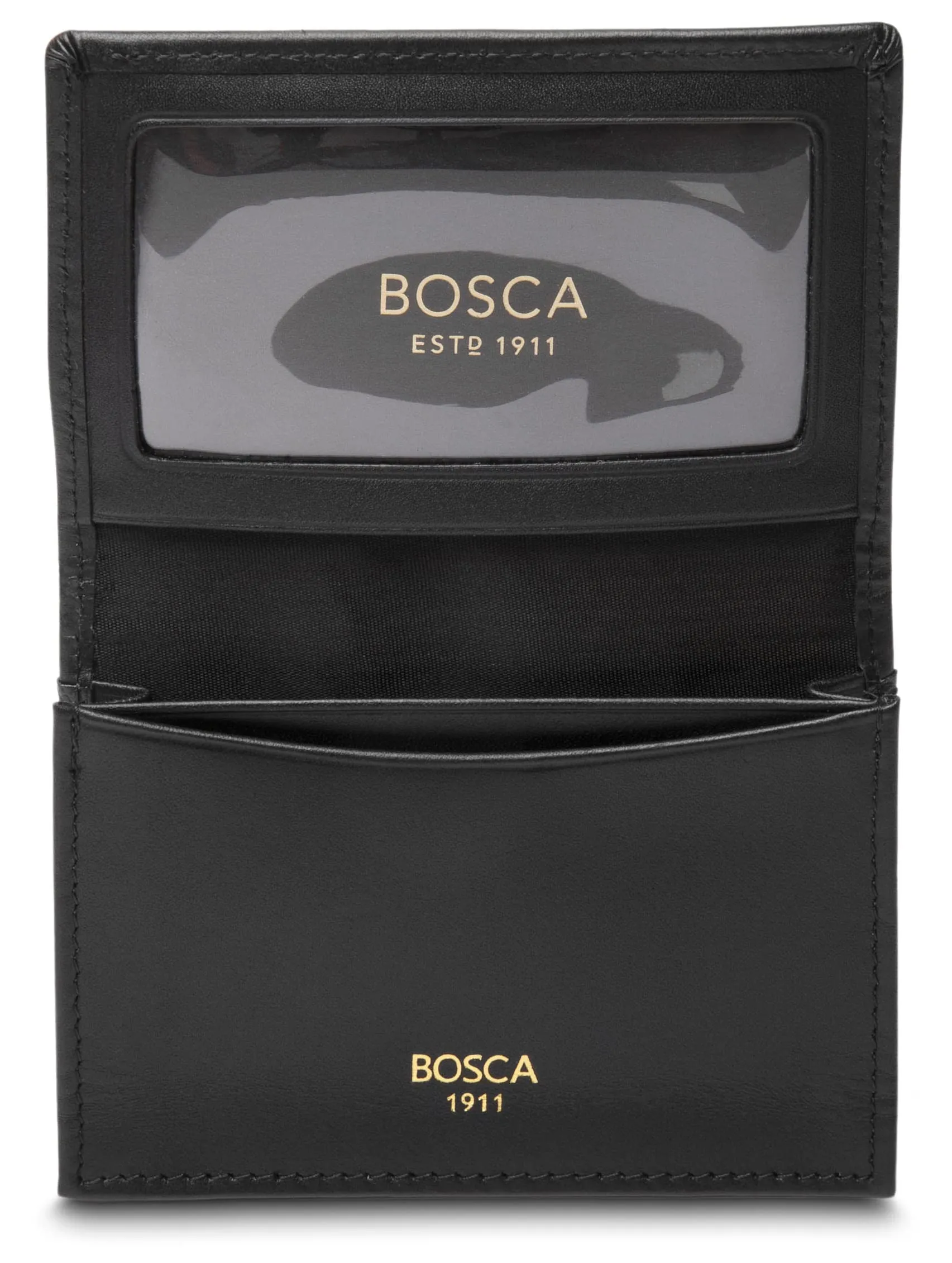 Bosca Saffiano Full Gusset, 2 Pkt Card Case W/I.D. Bags Bosca