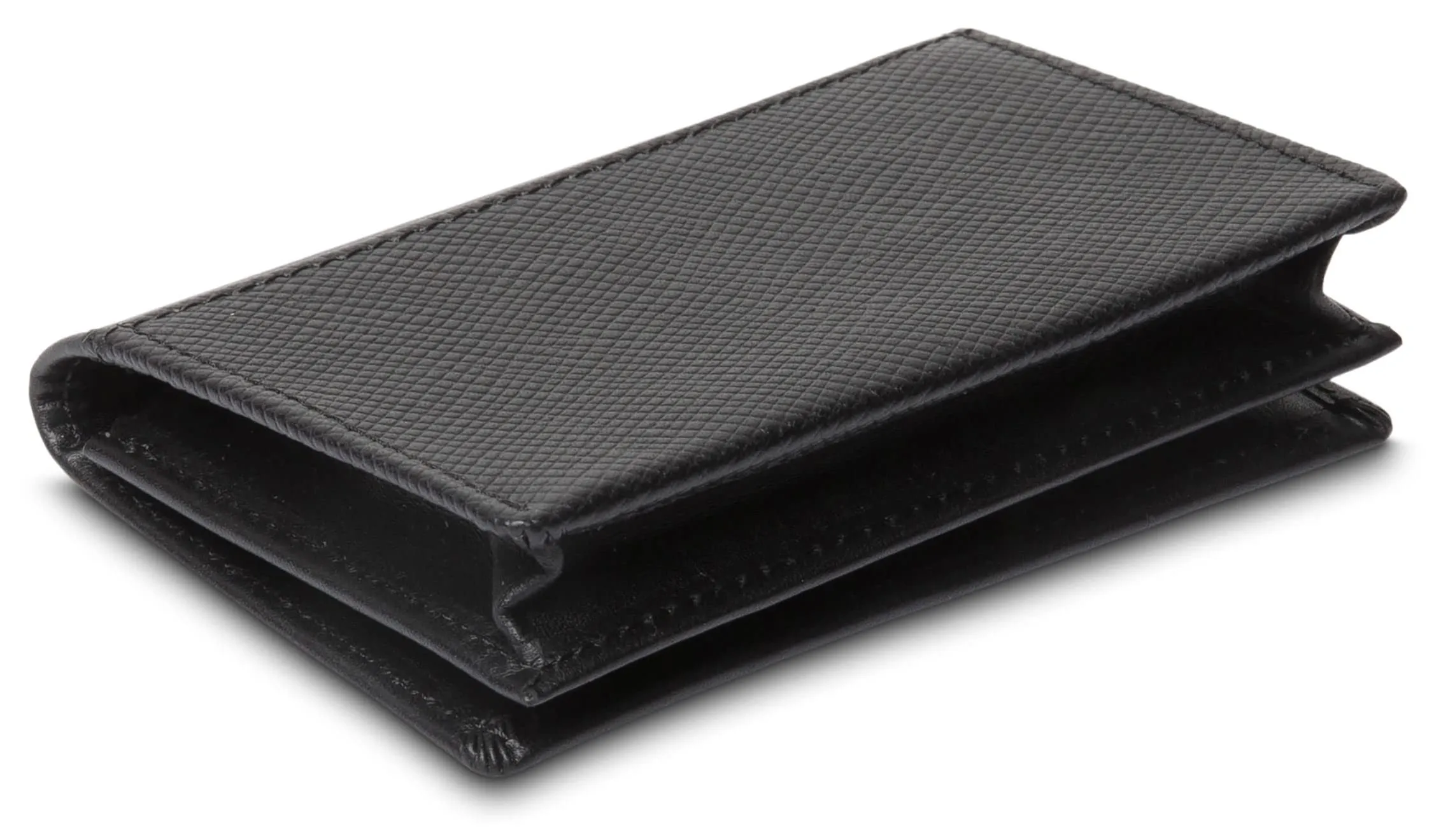 Bosca Saffiano Full Gusset, 2 Pkt Card Case W/I.D. Bags Bosca
