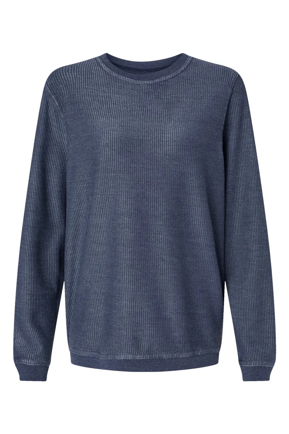 Boxercraft Mens Corduroy Crewneck Sweatshirt - Navy Blue Clothing Boxercraft