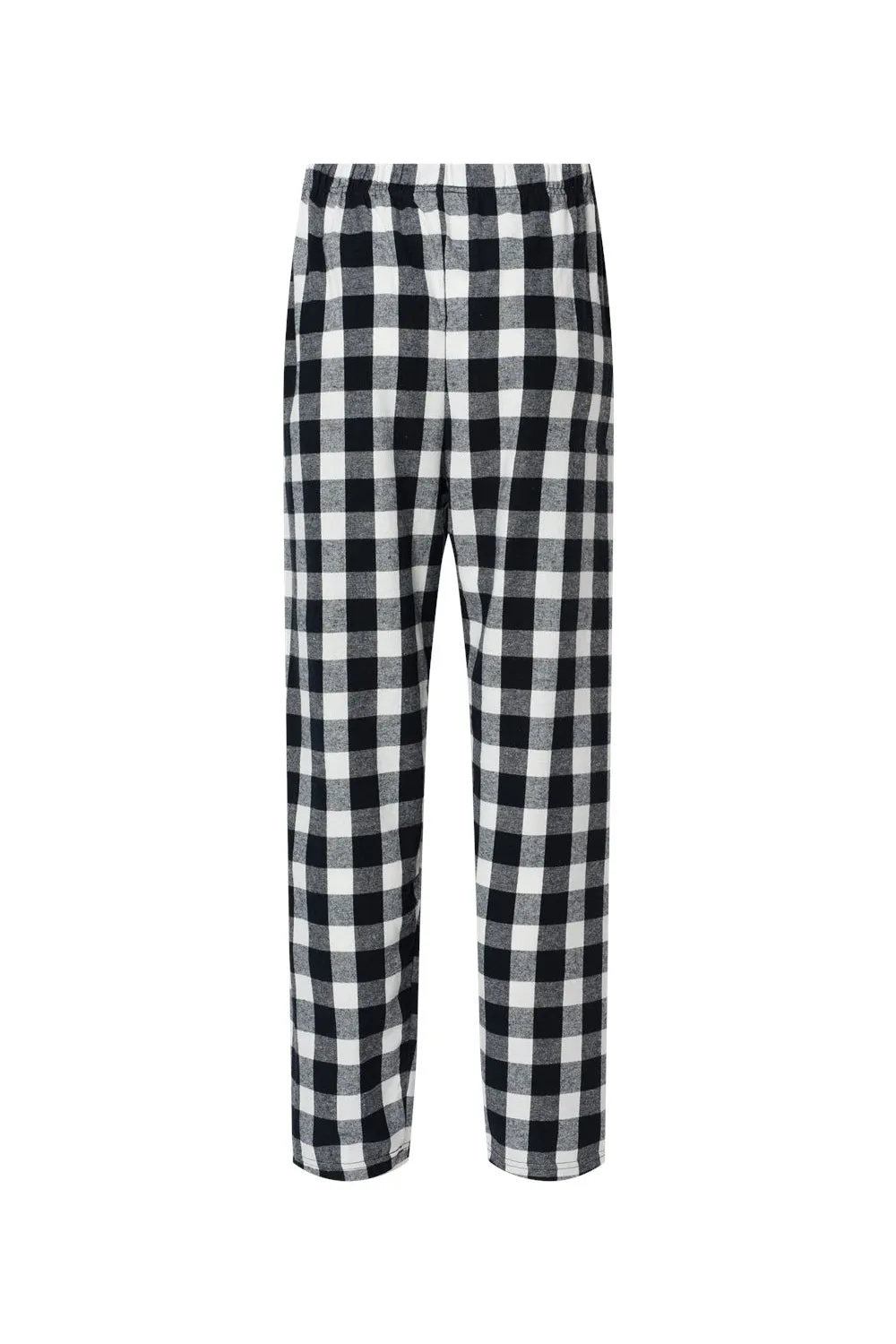 Boxercraft Mens Harley Flannel Pants w/ Pockets - Black/White Buffalo Plaid Clothing Boxercraft