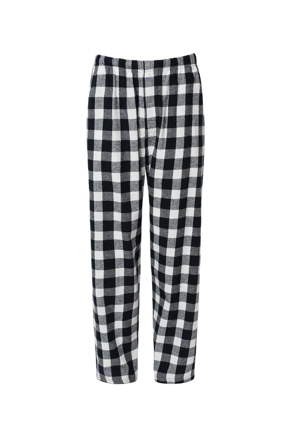 Boxercraft Mens Harley Flannel Pants w/ Pockets - Black/White Buffalo Plaid Clothing Boxercraft