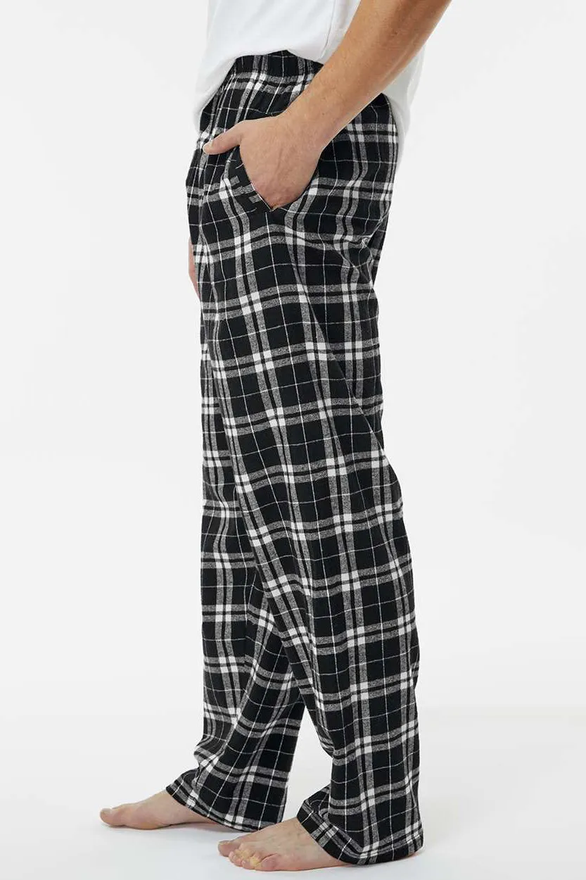 Boxercraft Mens Harley Flannel Pants w/ Pockets - Black/White Clothing Boxercraft