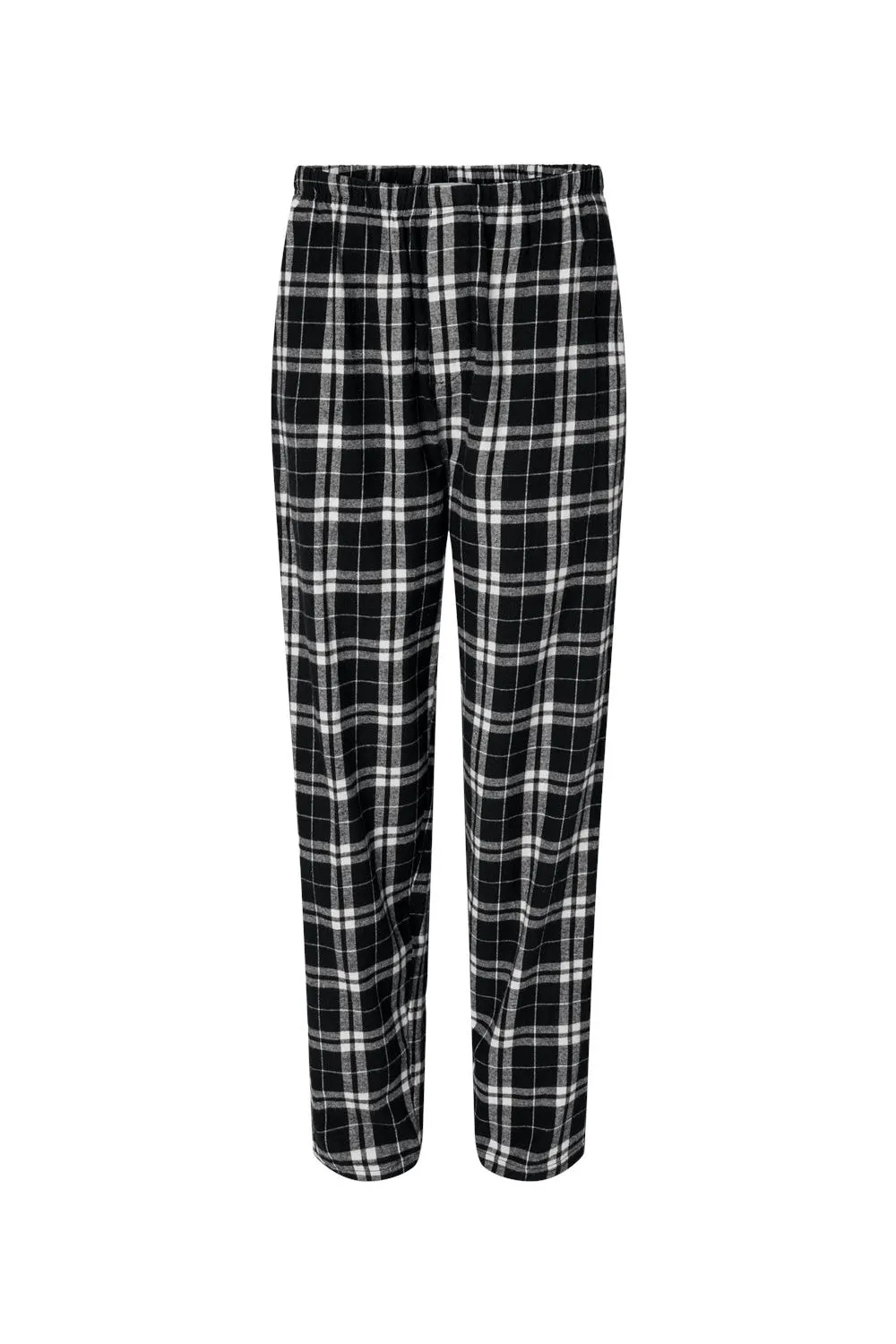 Boxercraft Mens Harley Flannel Pants w/ Pockets - Black/White Clothing Boxercraft