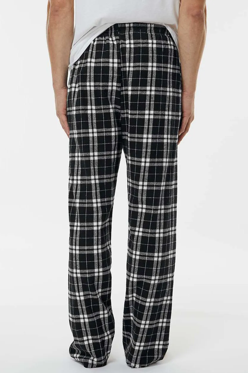 Boxercraft Mens Harley Flannel Pants w/ Pockets - Black/White Clothing Boxercraft