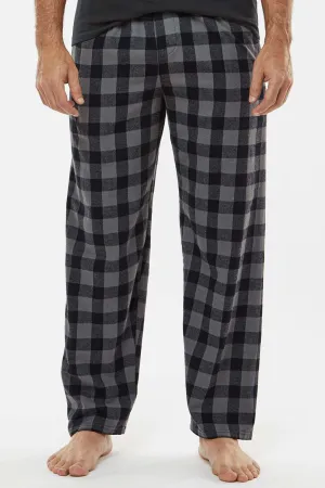 Boxercraft Mens Harley Flannel Pants w/ Pockets - Charcoal Grey/Black Buffalo Clothing Boxercraft