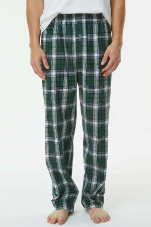 Boxercraft Mens Harley Flannel Pants w/ Pockets - Green/White Clothing Boxercraft