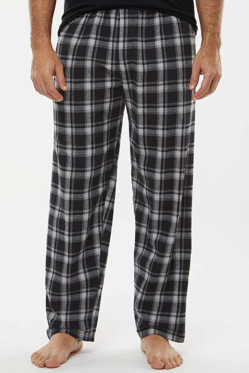 Boxercraft Mens Harley Flannel Pants w/ Pockets - Heritage Black Plaid Clothing Boxercraft