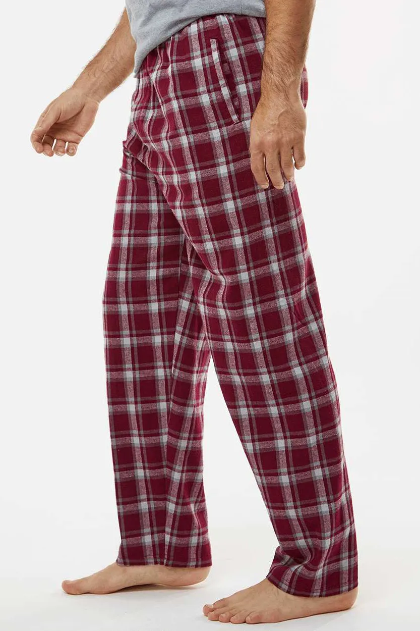 Boxercraft Mens Harley Flannel Pants w/ Pockets - Heritage Maroon Plaid Clothing Boxercraft