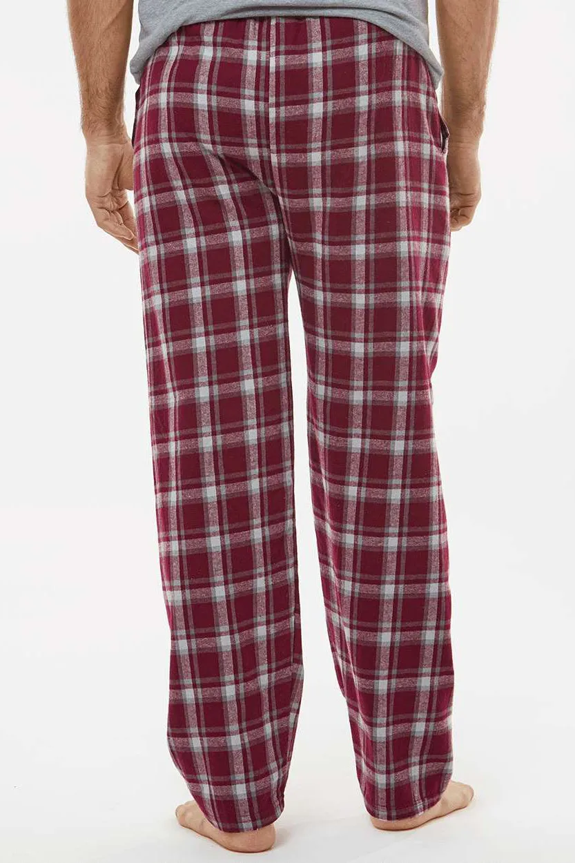 Boxercraft Mens Harley Flannel Pants w/ Pockets - Heritage Maroon Plaid Clothing Boxercraft
