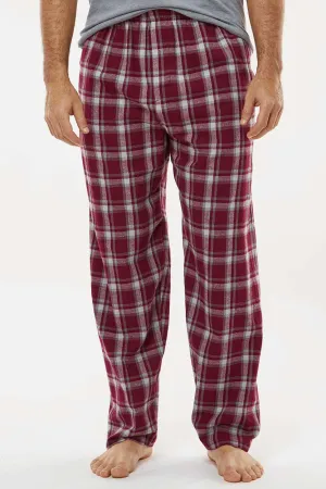 Boxercraft Mens Harley Flannel Pants w/ Pockets - Heritage Maroon Plaid Clothing Boxercraft