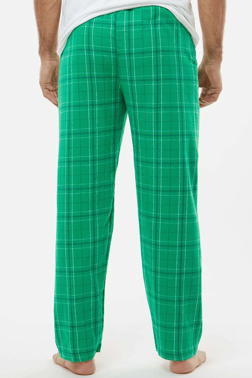 Boxercraft Mens Harley Flannel Pants w/ Pockets - Kelly Green Field Day Plaid Clothing Boxercraft
