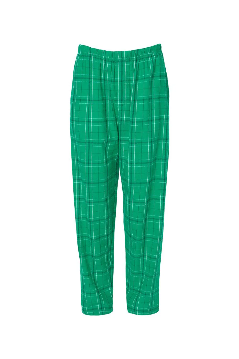 Boxercraft Mens Harley Flannel Pants w/ Pockets - Kelly Green Field Day Plaid Clothing Boxercraft