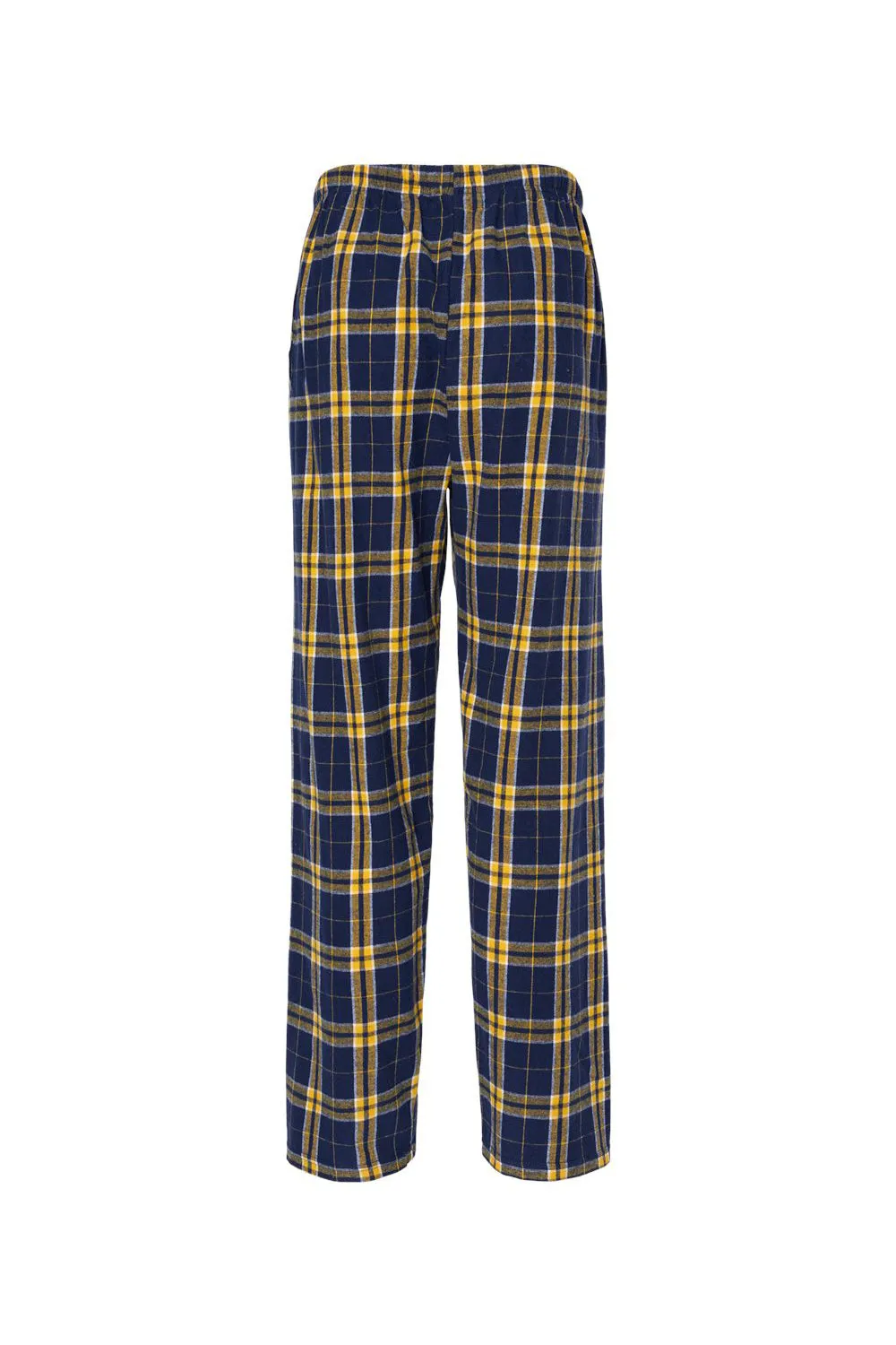 Boxercraft Mens Harley Flannel Pants w/ Pockets - Navy Blue/Gold Clothing Boxercraft