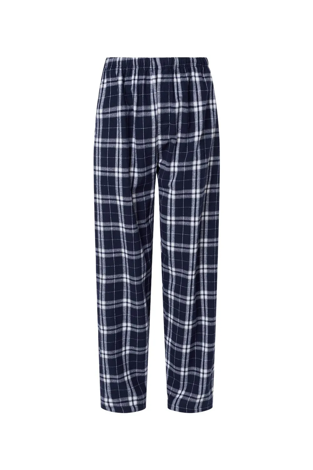 Boxercraft Mens Harley Flannel Pants w/ Pockets - Navy Blue/Silver Grey Clothing Boxercraft