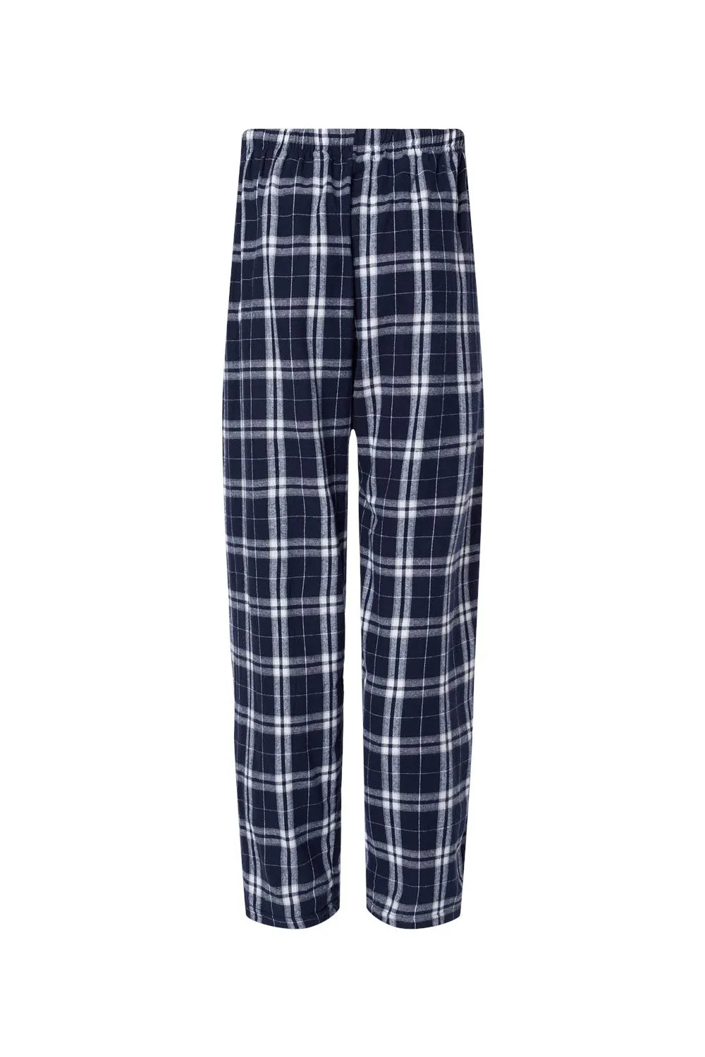 Boxercraft Mens Harley Flannel Pants w/ Pockets - Navy Blue/Silver Grey Clothing Boxercraft
