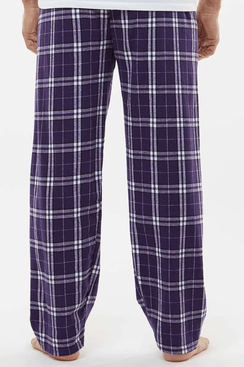 Boxercraft Mens Harley Flannel Pants w/ Pockets - Purple/White Clothing Boxercraft