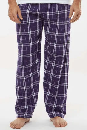 Boxercraft Mens Harley Flannel Pants w/ Pockets - Purple/White Clothing Boxercraft