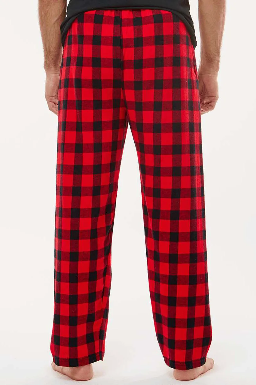 Boxercraft Mens Harley Flannel Pants w/ Pockets - Red/Black Buffalo Clothing Boxercraft