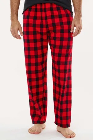 Boxercraft Mens Harley Flannel Pants w/ Pockets - Red/Black Buffalo Clothing Boxercraft