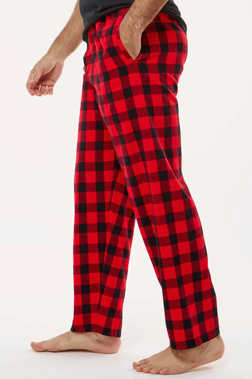 Boxercraft Mens Harley Flannel Pants w/ Pockets - Red/Black Buffalo Clothing Boxercraft