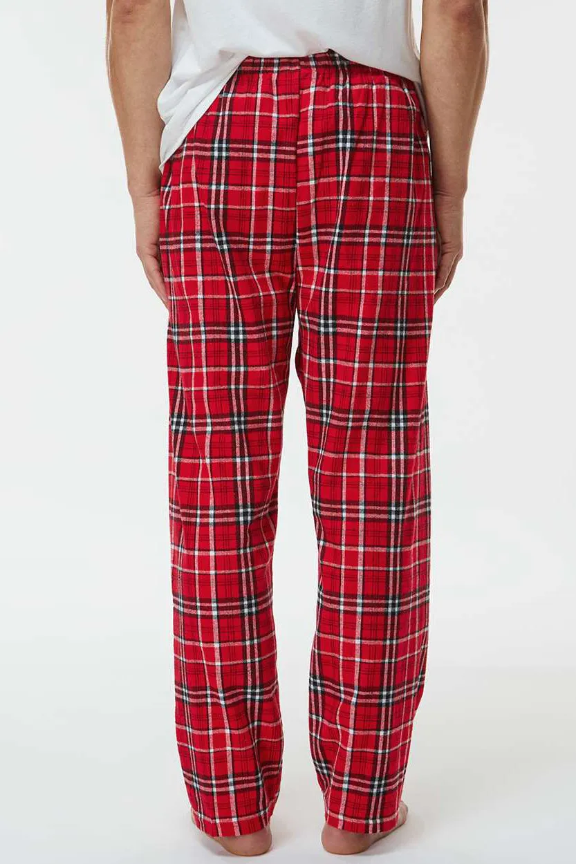 Boxercraft Mens Harley Flannel Pants w/ Pockets - Red/White Clothing Boxercraft