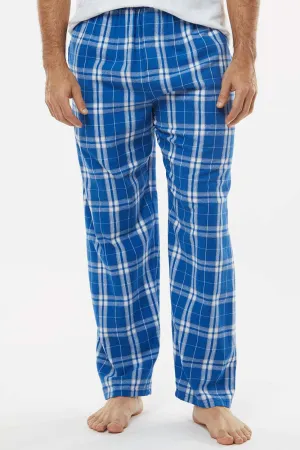 Boxercraft Mens Harley Flannel Pants w/ Pockets - Royal Blue/Silver Grey Clothing Boxercraft
