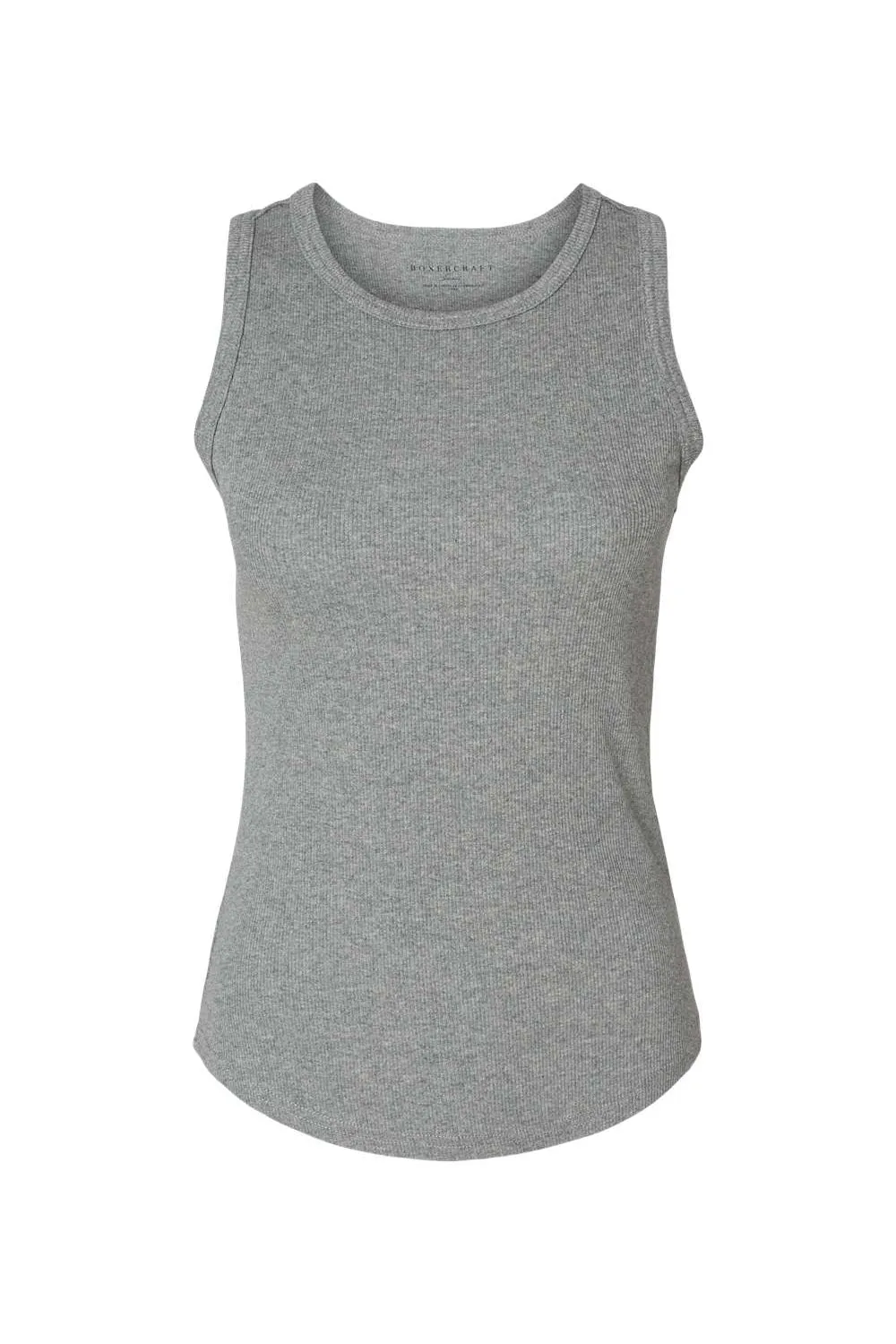 Boxercraft Womens Adrienne Tank Top - Heather Oxford Grey Clothing Boxercraft
