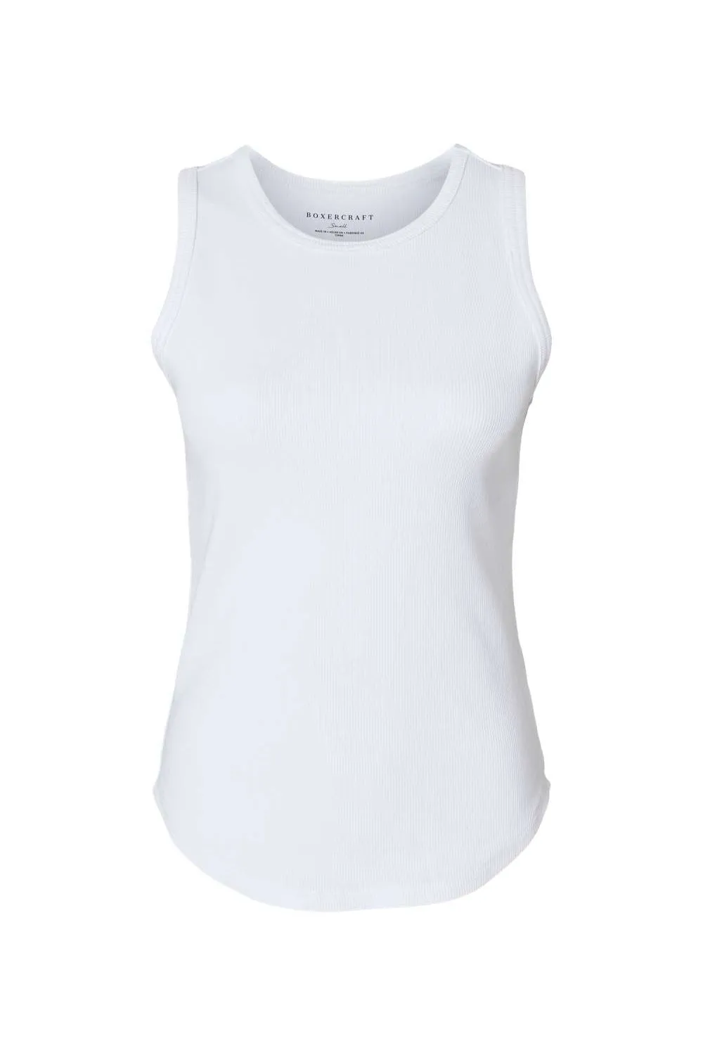 Boxercraft Womens Adrienne Tank Top - White Clothing Boxercraft