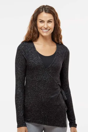 Boxercraft Womens Cuddle Wrap Sweatshirt - Heather Black - Closeout Clothing Boxercraft