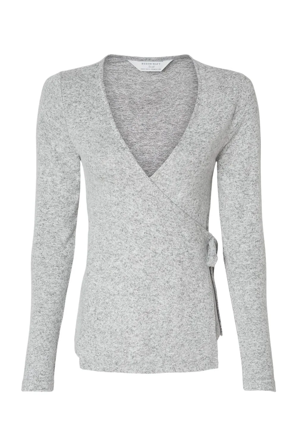 Boxercraft Womens Cuddle Wrap Sweatshirt - Heather Oxford Grey - Closeout Clothing Boxercraft