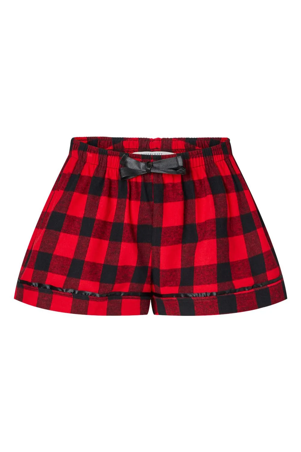 Boxercraft Womens Flannel Shorts - Red/Black Buffalo Clothing Boxercraft