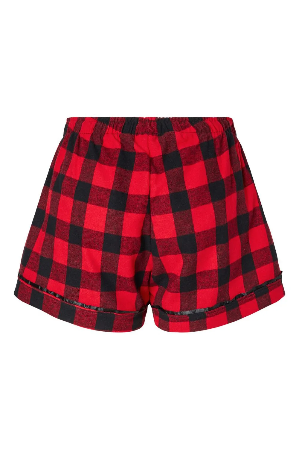 Boxercraft Womens Flannel Shorts - Red/Black Buffalo Clothing Boxercraft
