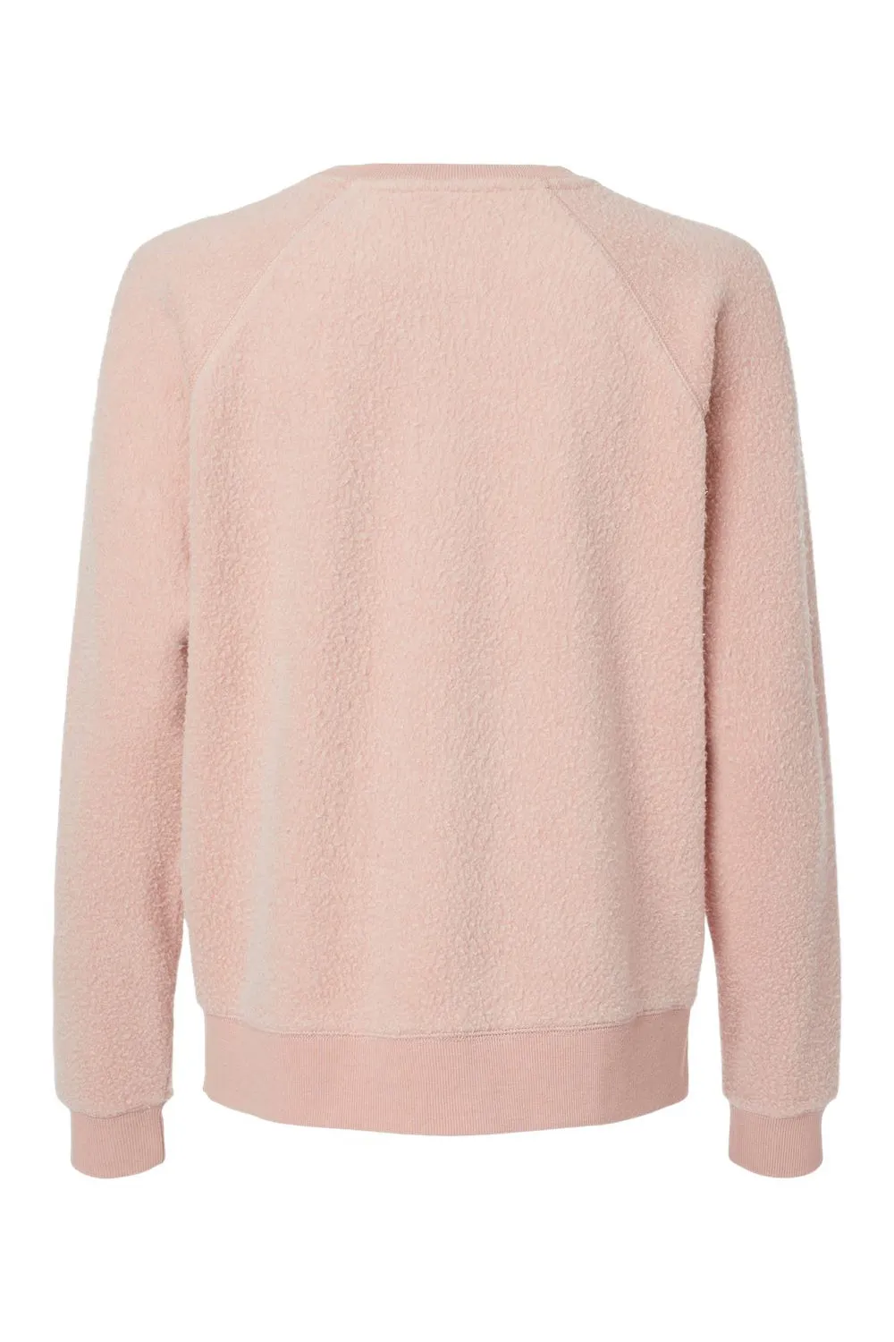 Boxercraft Womens Fleece Out Crewneck Sweatshirt - Blush Pink - Closeout Clothing Boxercraft