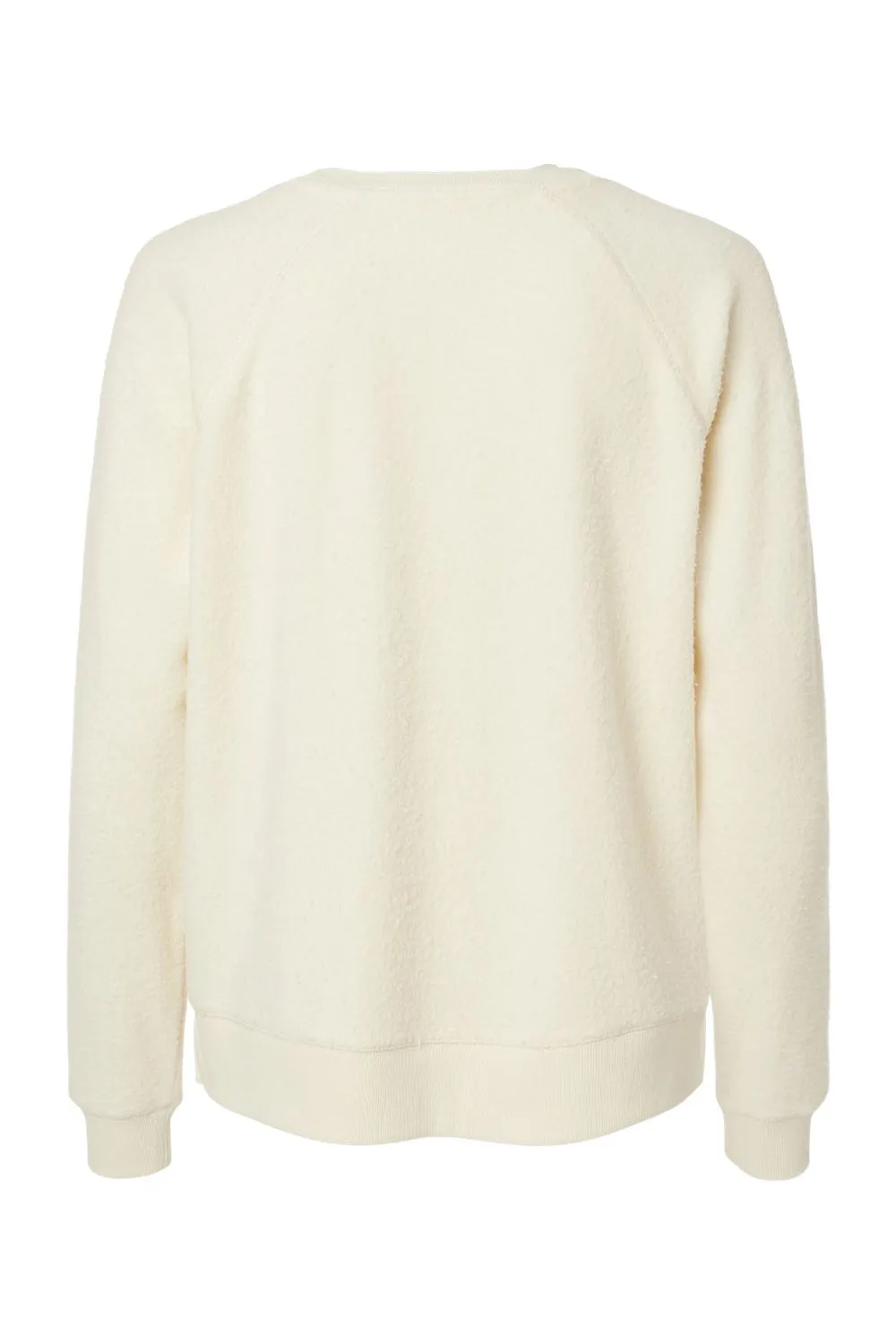 Boxercraft Womens Fleece Out Crewneck Sweatshirt - Natural - Closeout Clothing Boxercraft