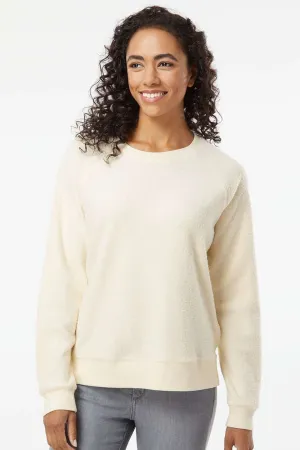 Boxercraft Womens Fleece Out Crewneck Sweatshirt - Natural - Closeout Clothing Boxercraft