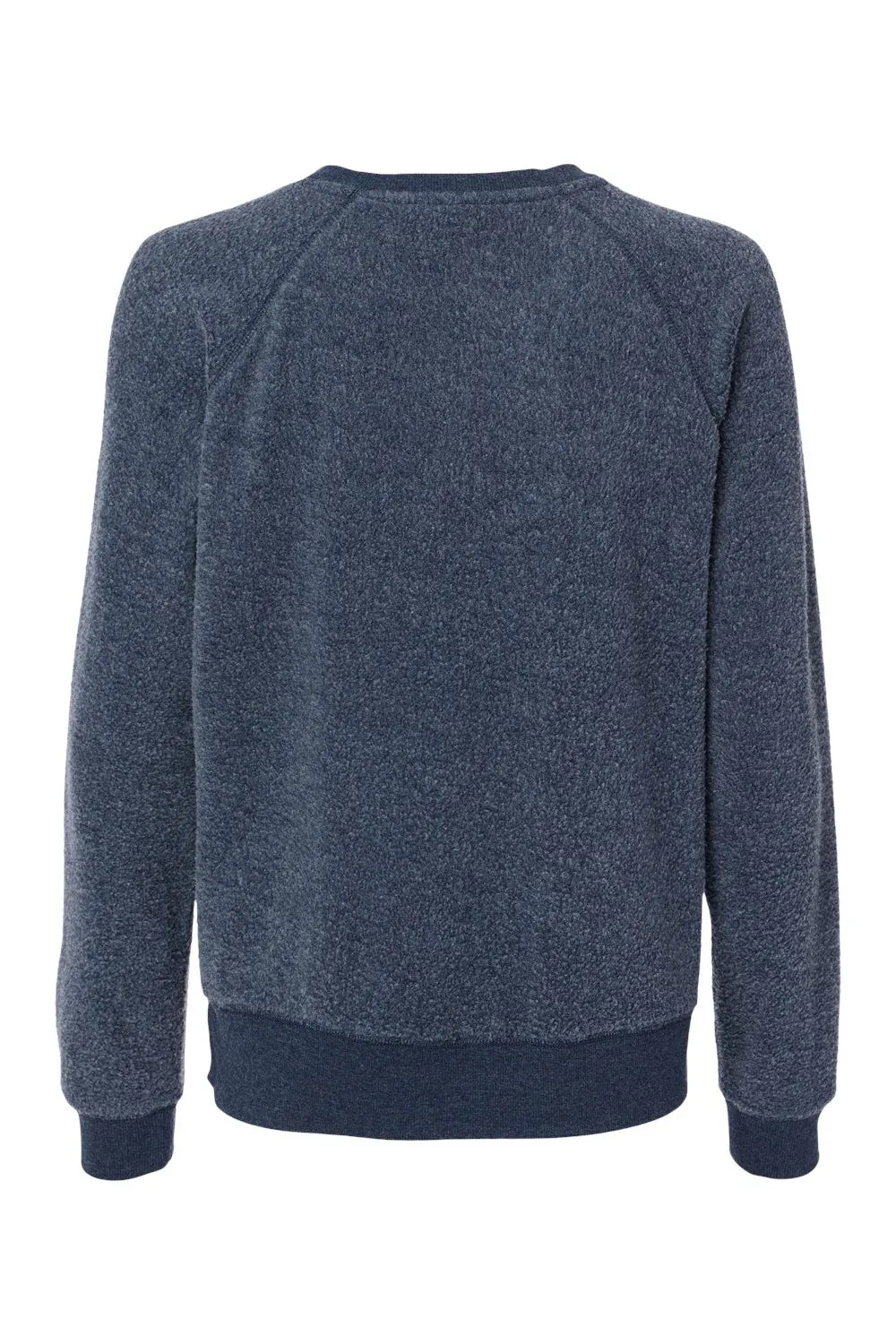Boxercraft Womens Fleece Out Crewneck Sweatshirt - Navy Blue - Closeout Clothing Boxercraft