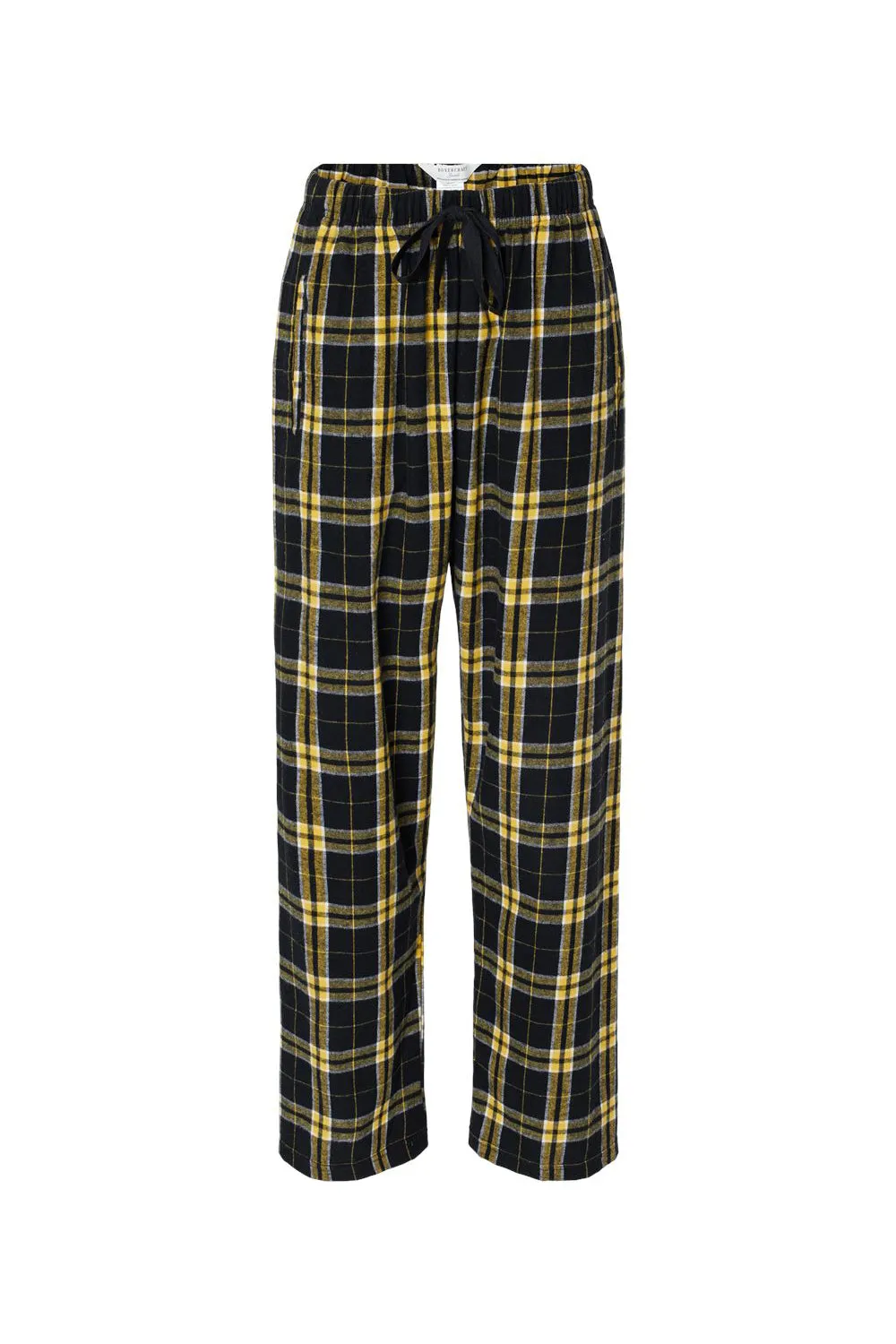 Boxercraft Womens Haley Flannel Pants w/ Pockets - Black/Gold Clothing Boxercraft