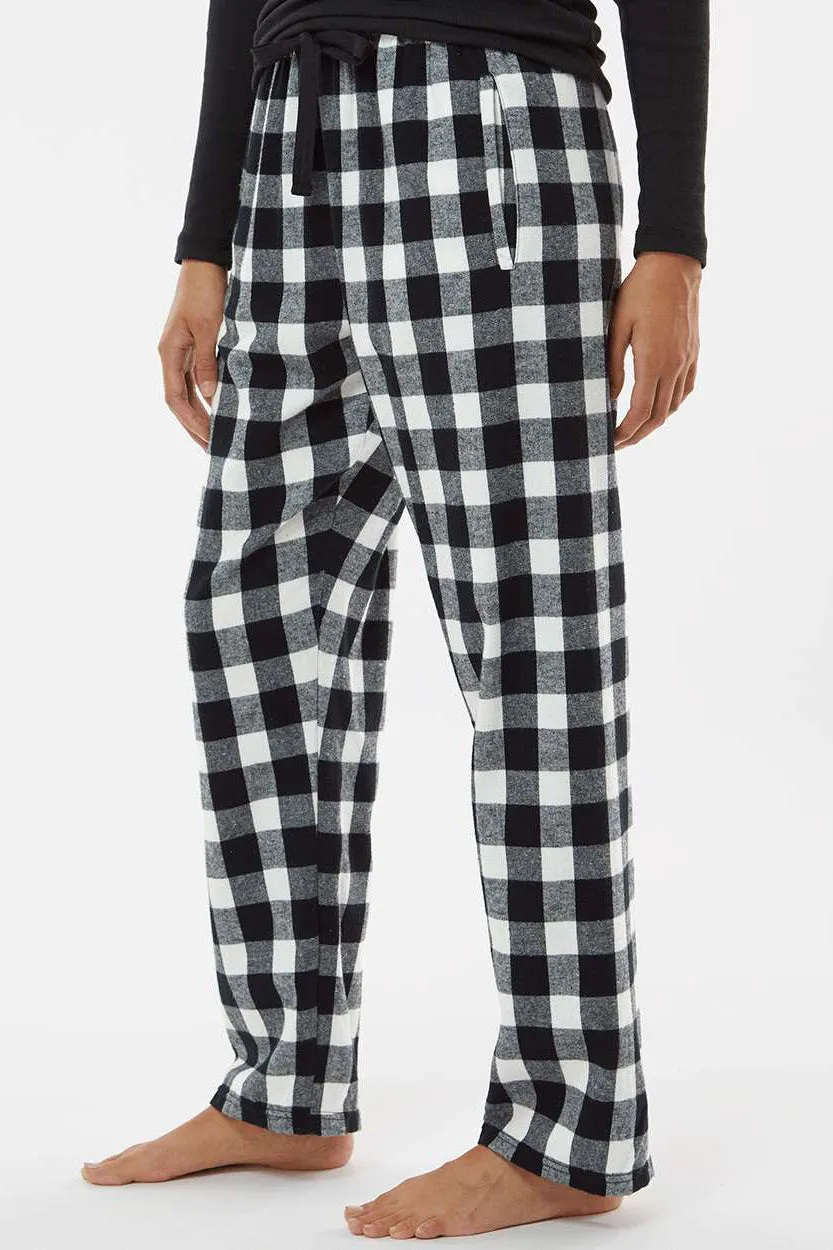 Boxercraft Womens Haley Flannel Pants w/ Pockets - Black/White Buffalo Plaid Clothing Boxercraft