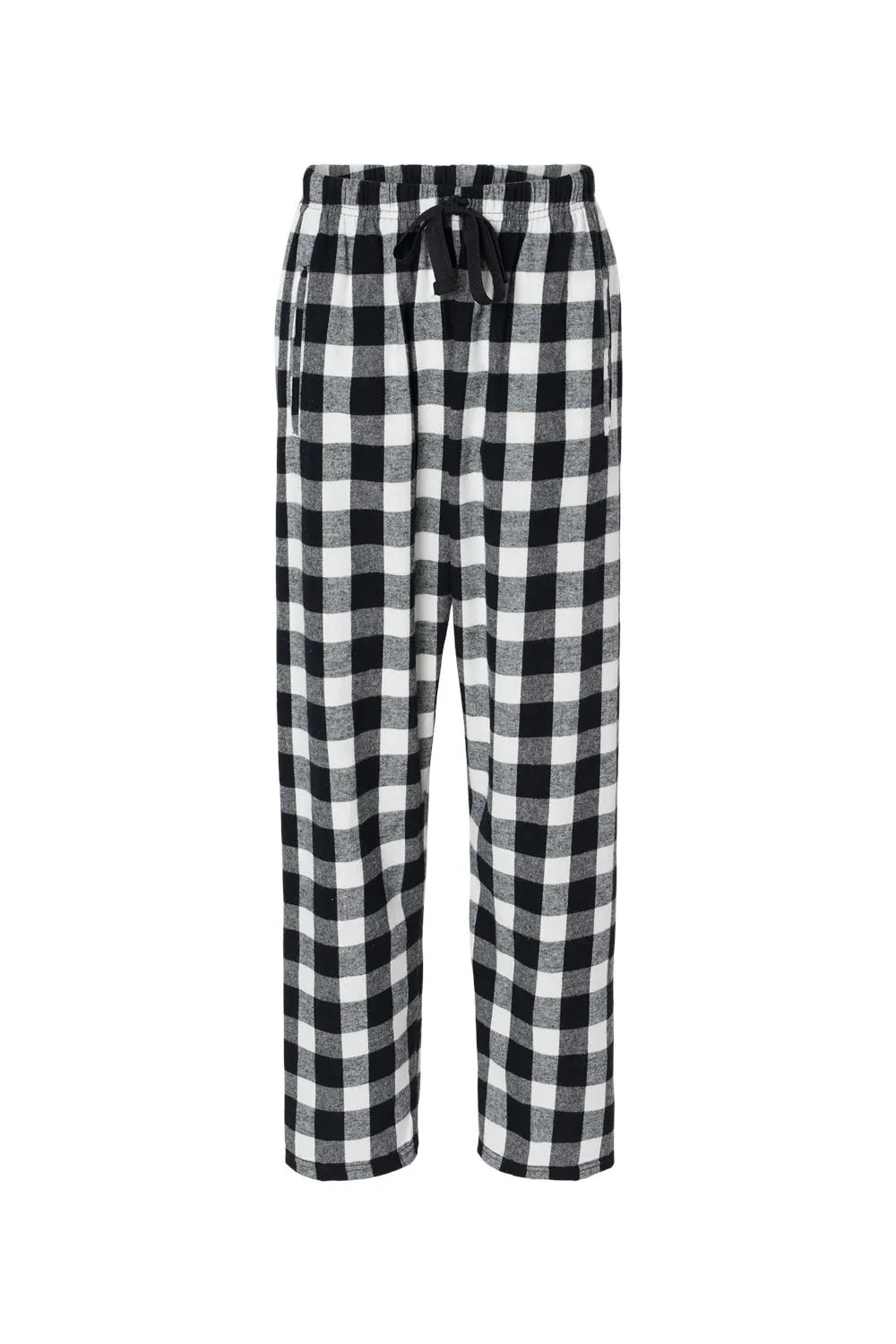Boxercraft Womens Haley Flannel Pants w/ Pockets - Black/White Buffalo Plaid Clothing Boxercraft