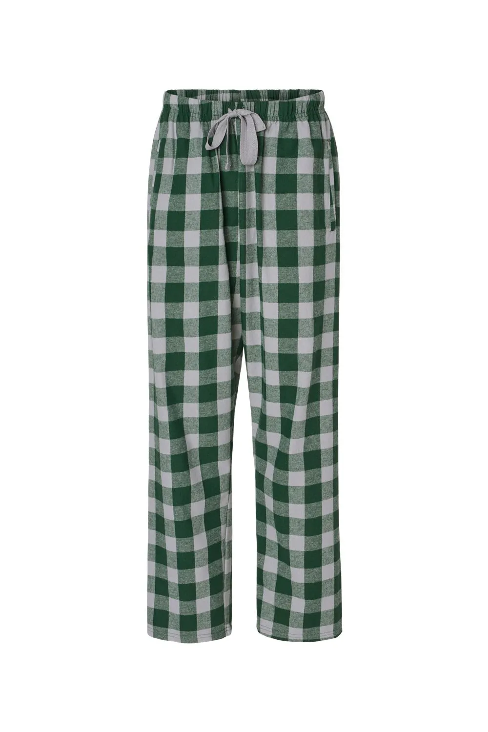 Boxercraft Womens Haley Flannel Pants w/ Pockets - Green/Oxford Grey Buffalo Clothing Boxercraft