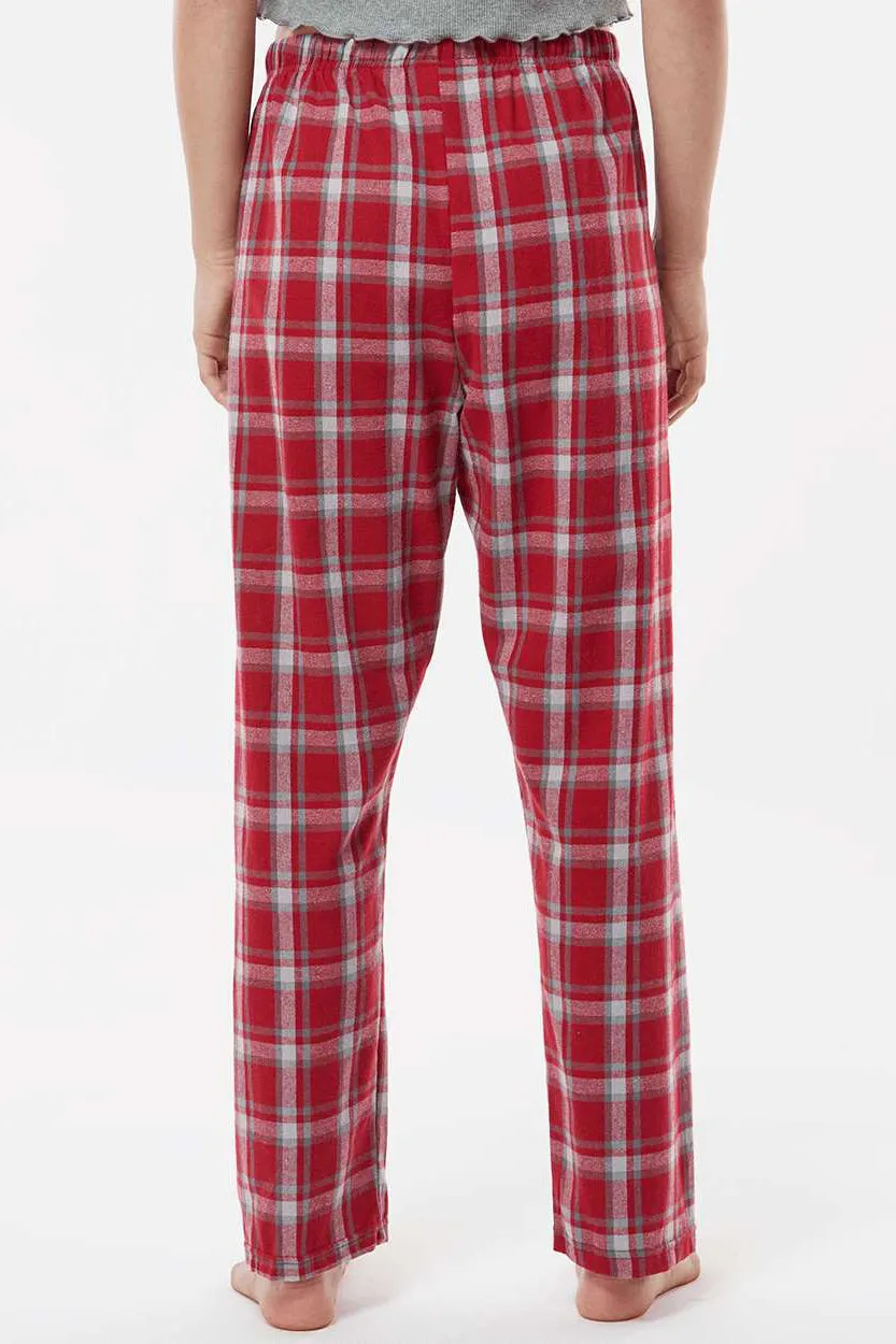 Boxercraft Womens Haley Flannel Pants w/ Pockets - Heritage Garnet Red Plaid Clothing Boxercraft