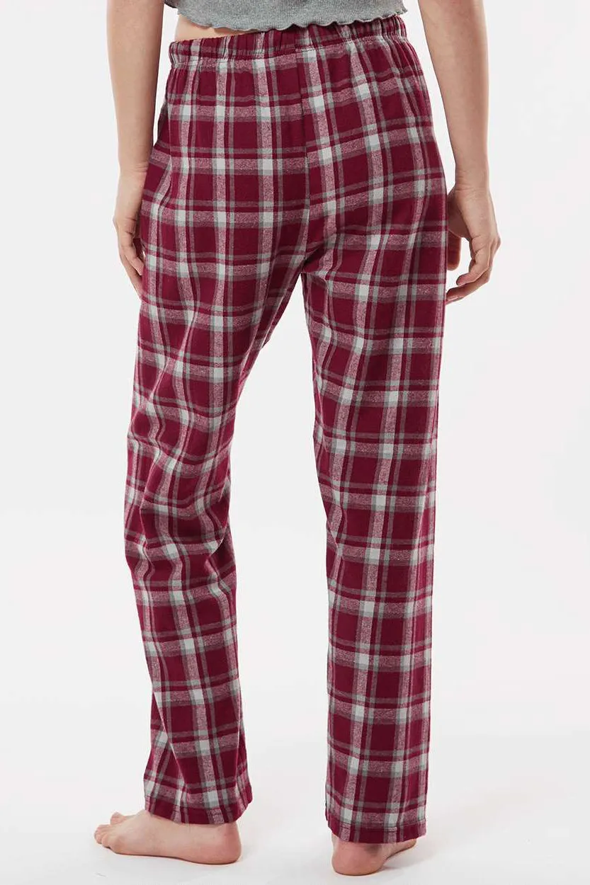 Boxercraft Womens Haley Flannel Pants w/ Pockets - Heritage Maroon Plaid Clothing Boxercraft