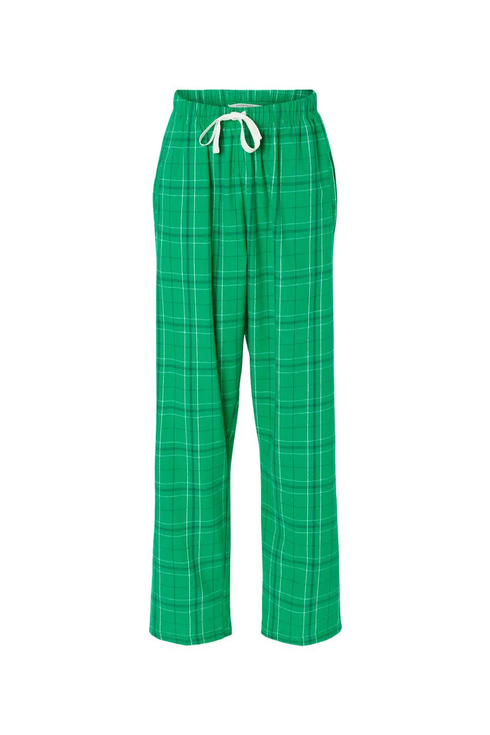 Boxercraft Womens Haley Flannel Pants w/ Pockets - Kelly Green Field Day Plaid Clothing Boxercraft