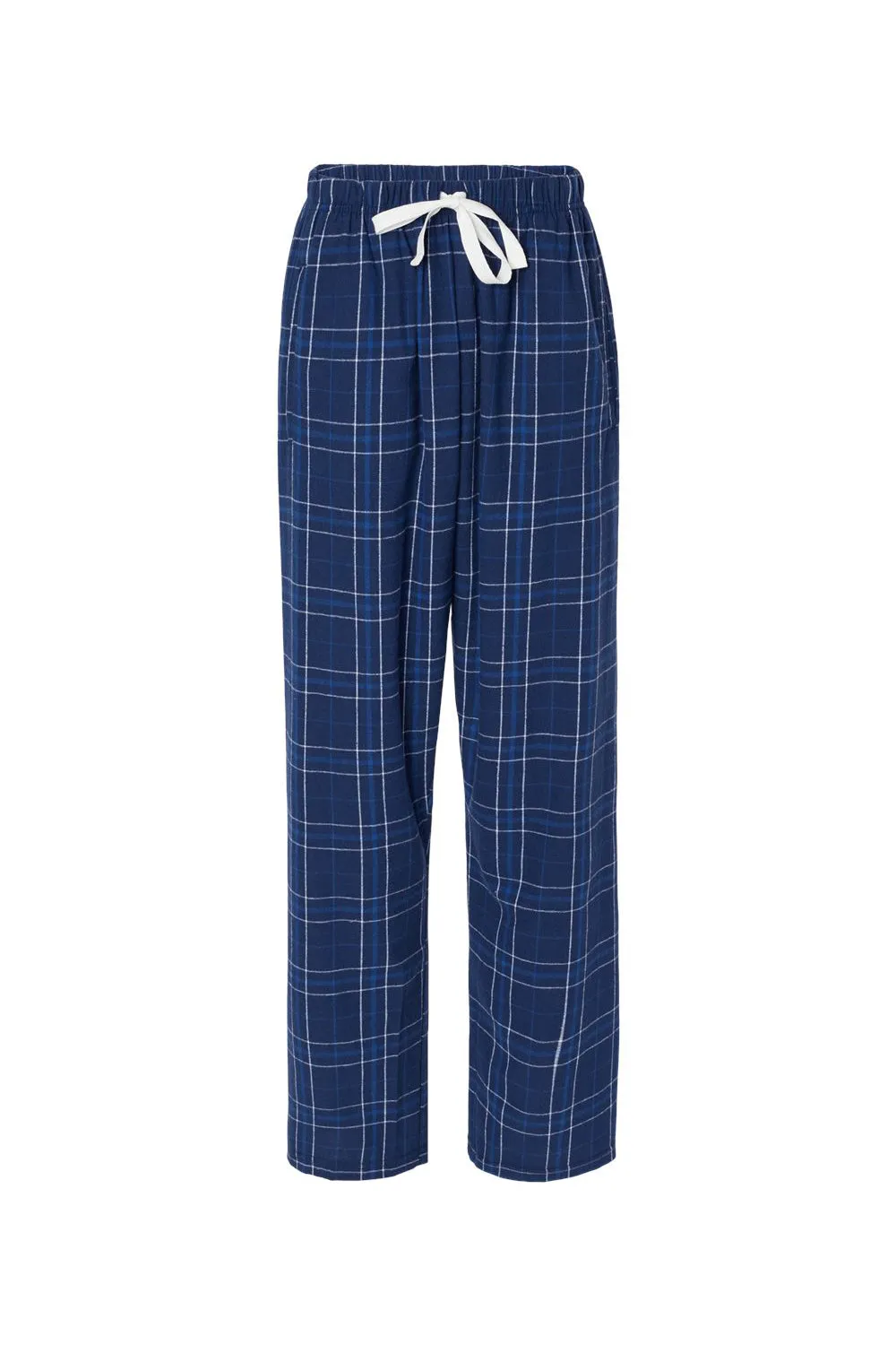 Boxercraft Womens Haley Flannel Pants w/ Pockets - Navy Blue Field Day Plaid Clothing Boxercraft